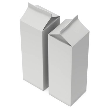 Süt veya meyve suyu 3d kutu