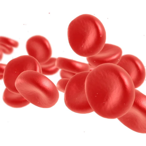 Red blood cell flowing — Stock Photo, Image