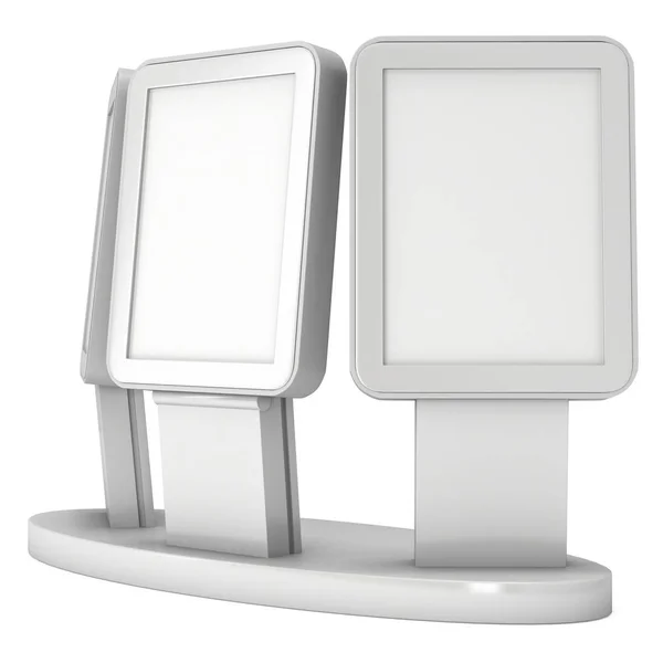 Trade show booth LCD screen stand. — Stock Photo, Image