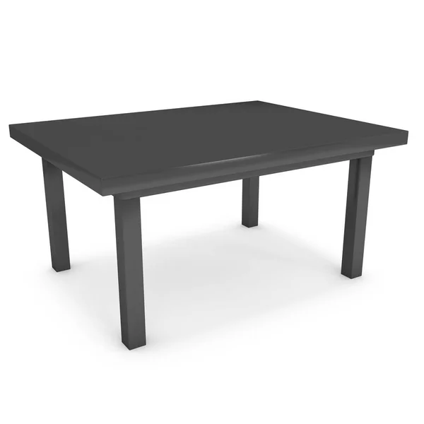 Czarny stół 3d — Zdjęcie stockowe