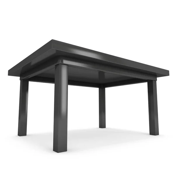 Mesa negra 3D — Foto de Stock