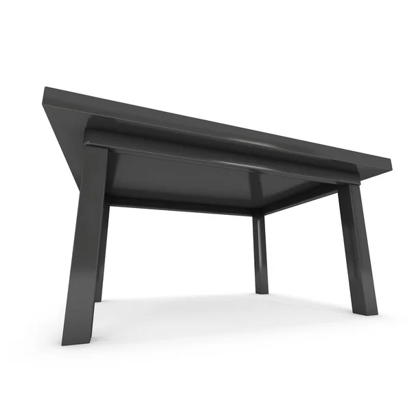 Schwarzer Tisch 3d — Stockfoto