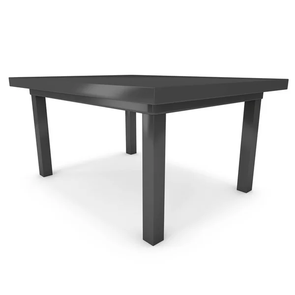 Mesa negra 3D — Foto de Stock