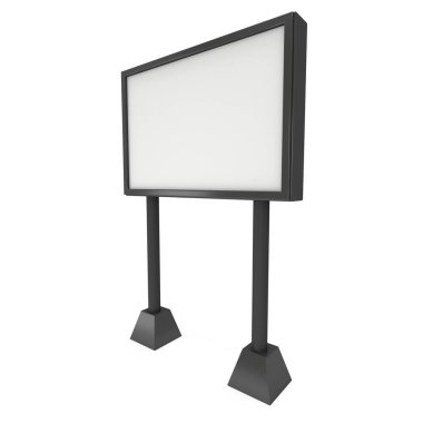 Billboard açık hava reklam afiş için siyah.