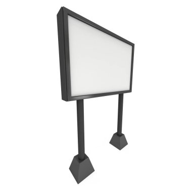 Billboard açık hava reklam afiş için siyah.