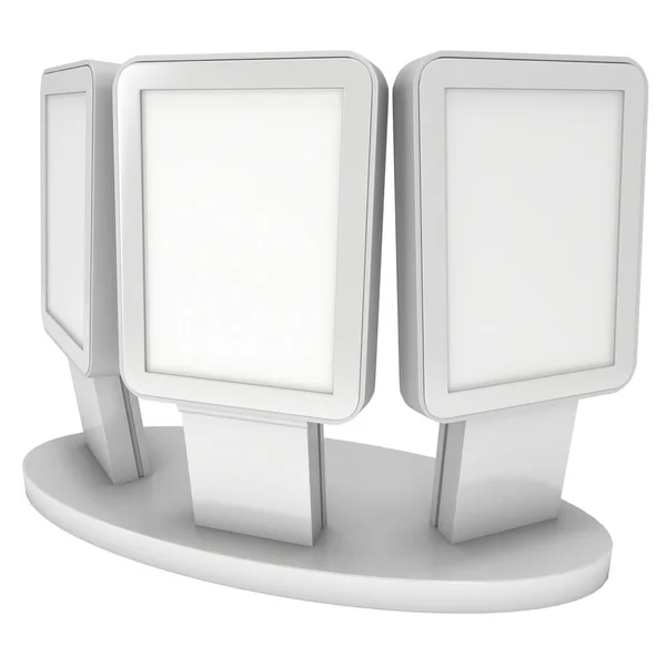 Trade show booth LCD screen stand. — Stock Photo, Image