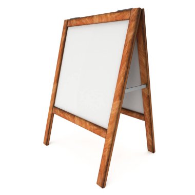 Sandviç kurulu. Boş menü açık görüntü kırpma yoluyla