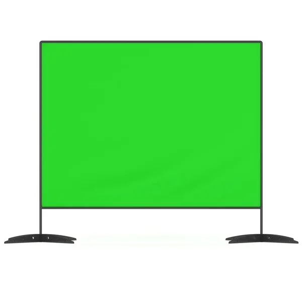 Стена для заготовки с зеленым экраном . — стоковое фото