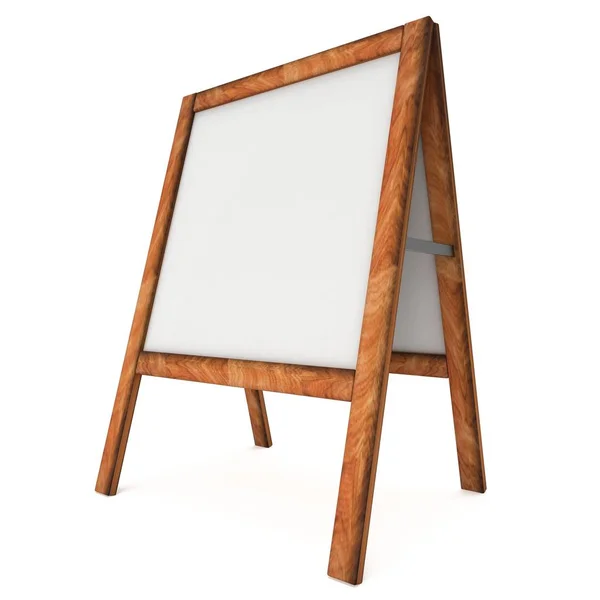 Sandwich board. Lege buiten menuweergave met uitknippad — Stockfoto