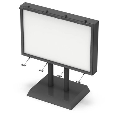 Billboard açık hava reklam afiş için siyah.