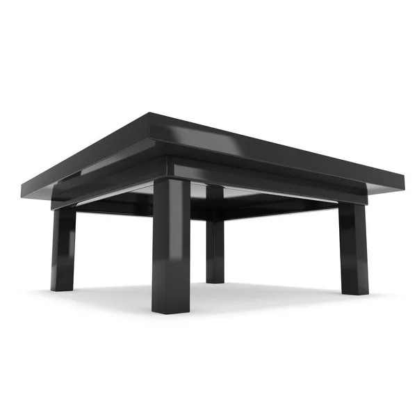 블랙 테이블 3d — 스톡 사진