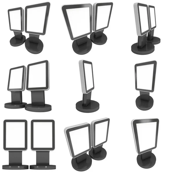 Messestand lcd screen stand. — Stockfoto