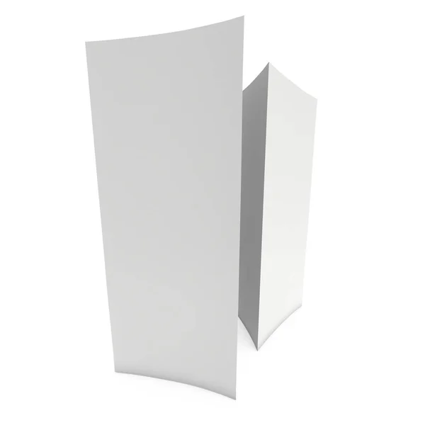 Tarjeta de tienda de papel en blanco. 3d renderizar . — Foto de Stock