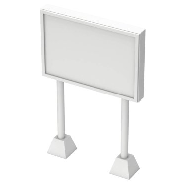 Billboard açık hava reklam afiş için boş.