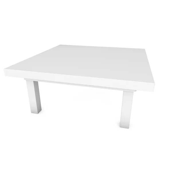 Mesa blanca 3D — Foto de Stock