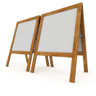 Sandviç kurulu. Boş menü açık görüntü kırpma yoluyla