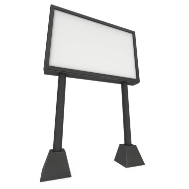 Billboard açık hava reklam afiş için siyah.