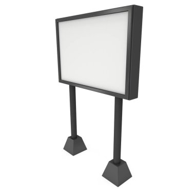 Billboard açık hava reklam afiş için siyah.