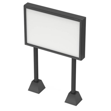 Billboard açık hava reklam afiş için siyah.