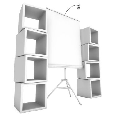 Expo Banner Stand boş olarak topla Tripod üzerinde