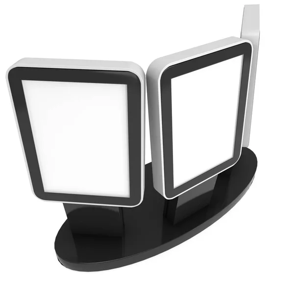 Messestand lcd screen stand. — Stockfoto