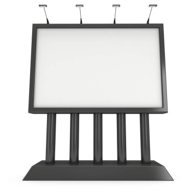 Billboard açık hava reklam afiş için siyah.