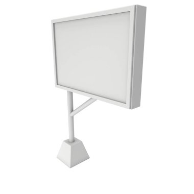 Billboard açık hava reklam afiş için boş.