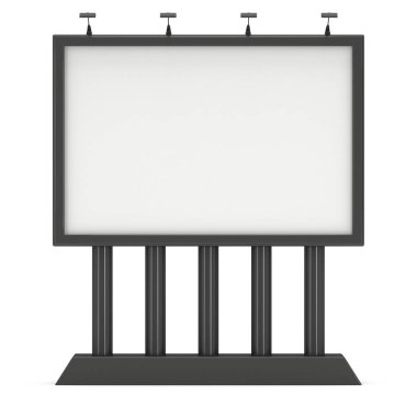 Billboard açık hava reklam afiş için siyah.