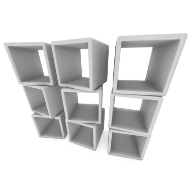 Ürün ekran 3d kutular.