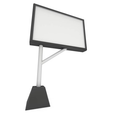 Billboard açık hava reklam afiş için boş.