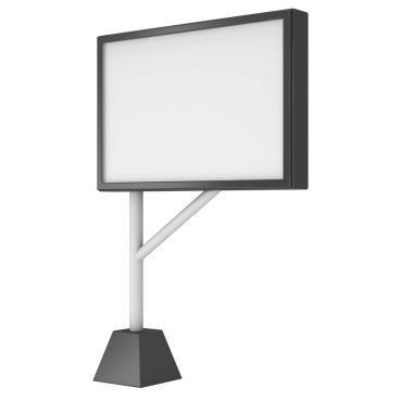 Billboard açık hava reklam afiş için boş.