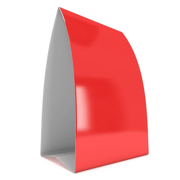 Red paper tent card. 3d render. — Stock Photo, Image