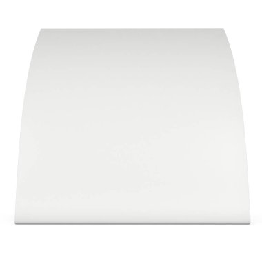 Boş kağıt katlanmış kart. 3D render.