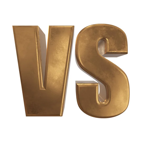 Versus Logo. VS Letras 3D — Foto de Stock