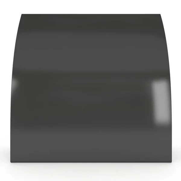 Μαύρο χαρτί σκηνή κάρτα. 3D καθιστούν. — Φωτογραφία Αρχείου