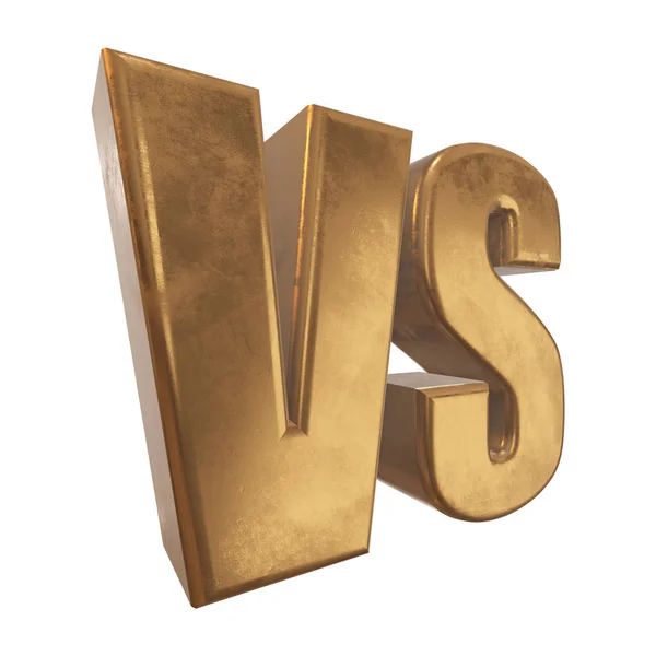 Versus Logo. VS Letras 3D —  Fotos de Stock