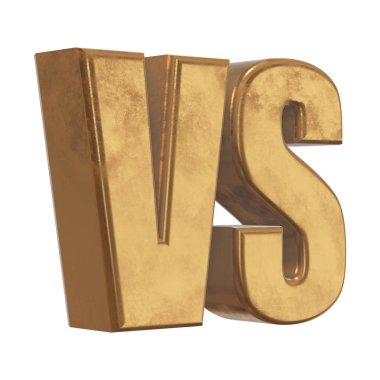 Logo karşı. Vs mektuplar 3d
