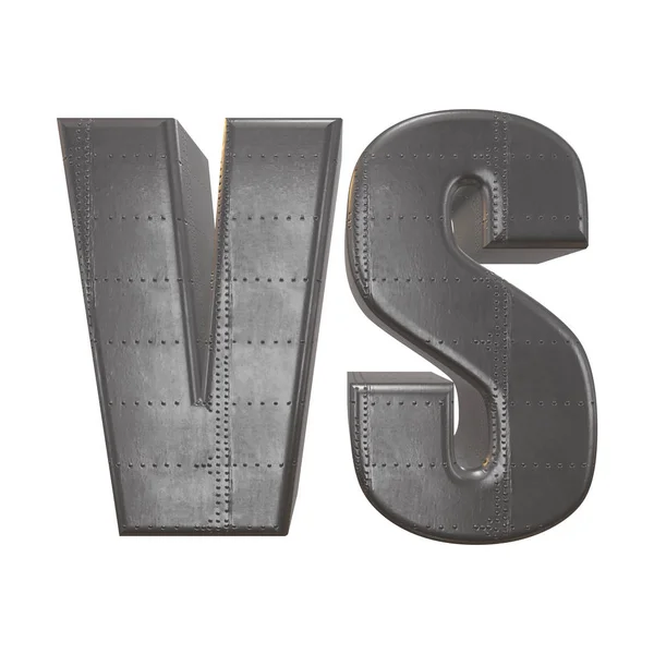 Versus Logo. Vs písmena 3d — Stock fotografie