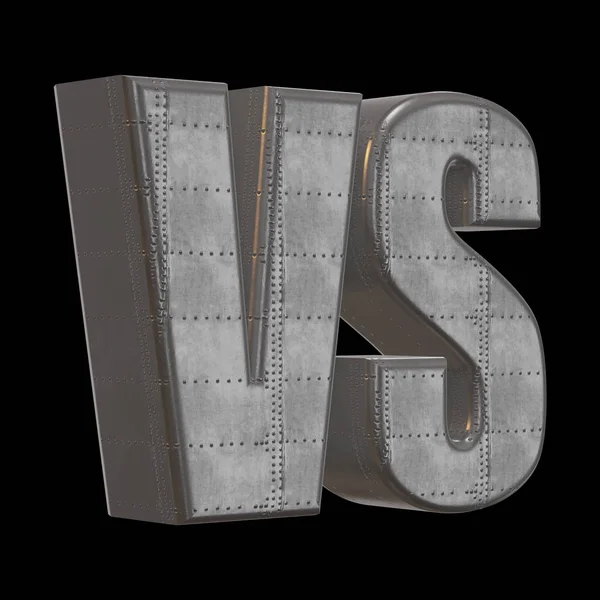 Versus Logo. VS 3d Letters — Stockfoto