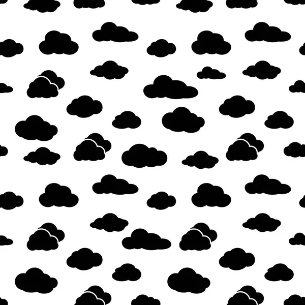 Clouds seamless pattern. — Stock Vector