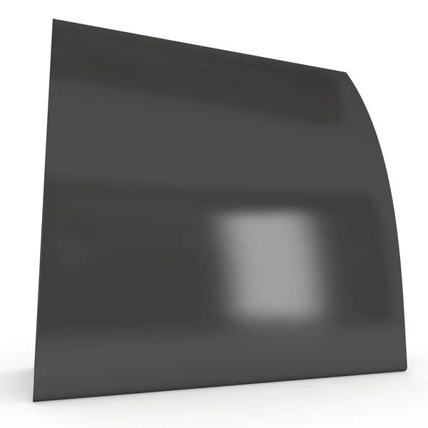 Μαύρο χαρτί σκηνή κάρτα. 3D καθιστούν. — Φωτογραφία Αρχείου