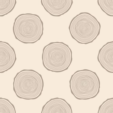 Ağaç halkaları sorunsuz vektör desen.