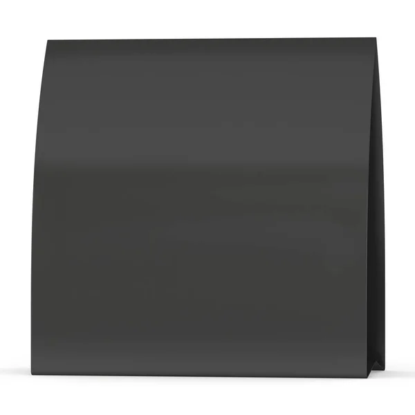 黒い紙テント カード。3 d のレンダリング. — ストック写真