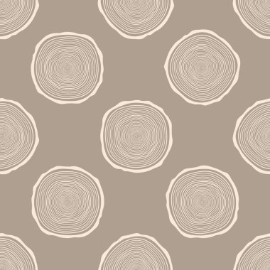 Ağaç halkaları sorunsuz vektör desen.