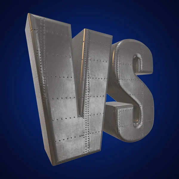 Versus Logo. VS 3d Letters — Stockfoto