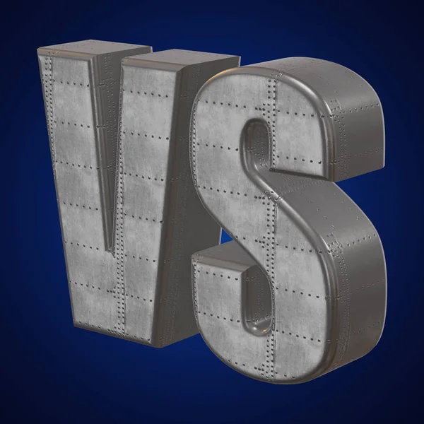 Versus Logo. VS Letras 3D —  Fotos de Stock