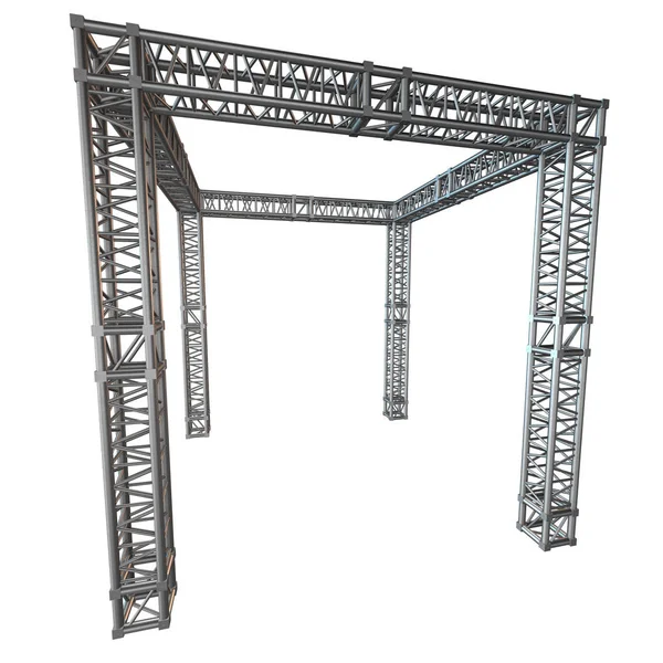 Stål fackverkskonstruktion girder taket — Stockfoto