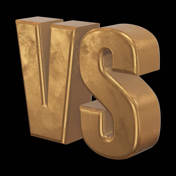 Versus Logo. VS Letras 3D —  Fotos de Stock