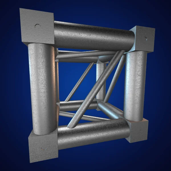 Steel truss girder element