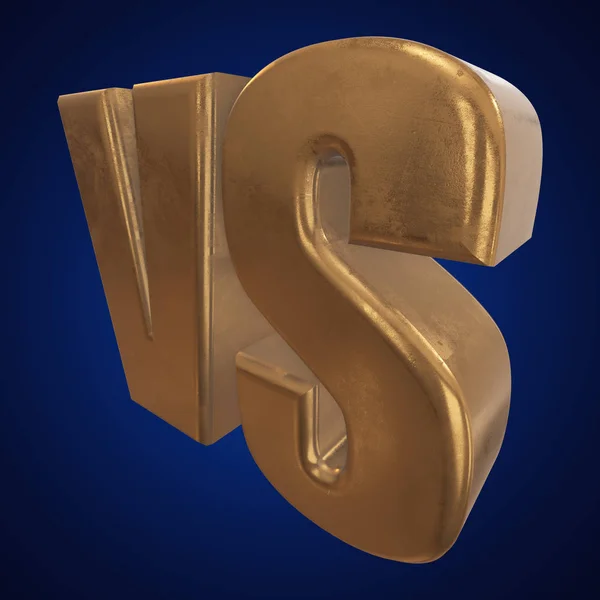 Versus Logo. VS Letras 3D —  Fotos de Stock